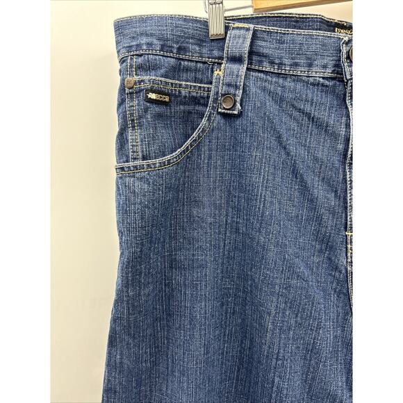 Vintage Mecca Shorts Mens 32 Black Y2K Baggy Denim Skater Jean Short - Picture 3 of 12